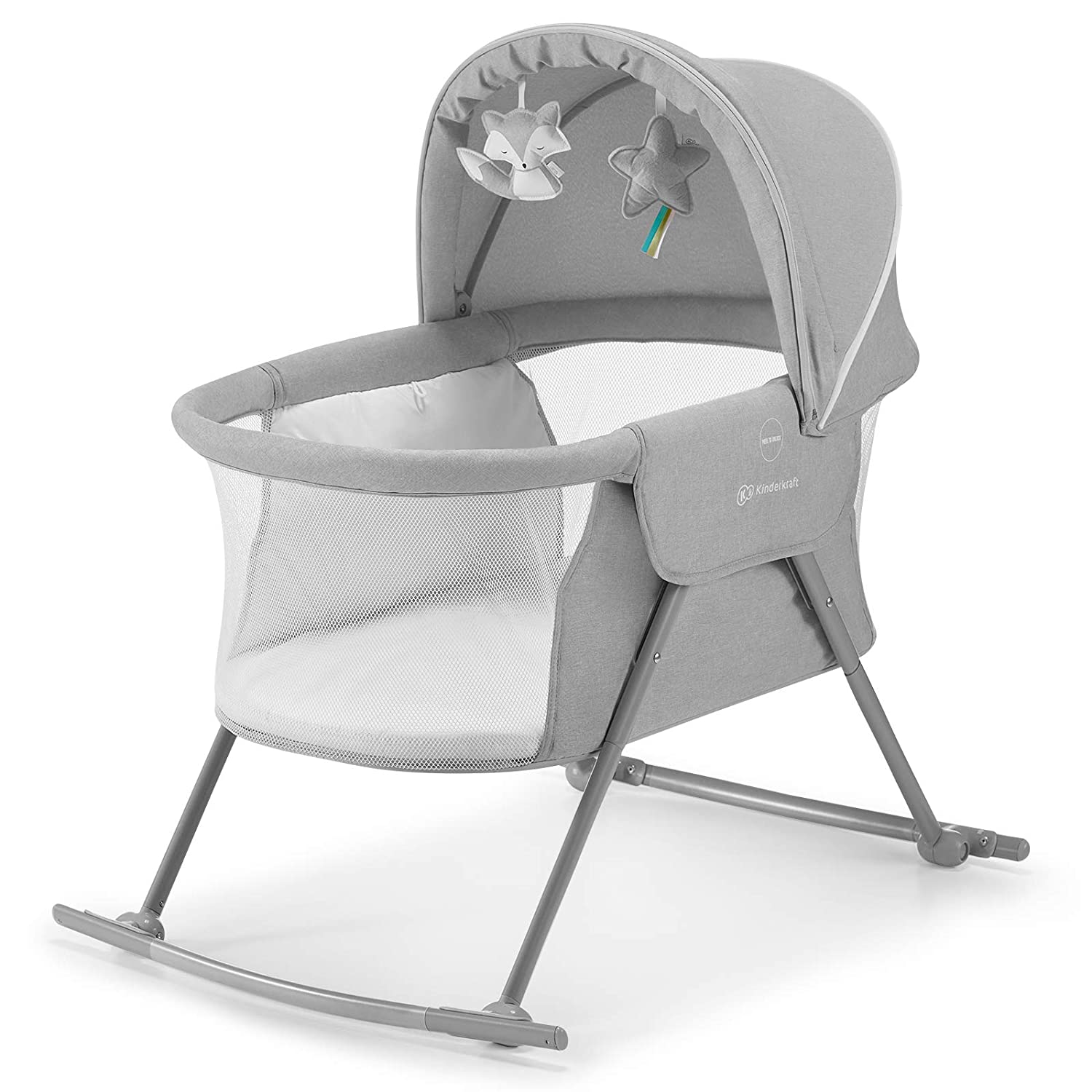 Barnsäng 3 i 1 Lovi, Nursery Bed, Bagrail, Baby vagga, Baby Rocker